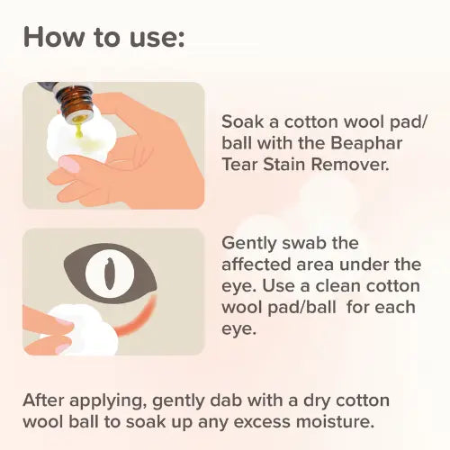 Beaphar Tear Stain Remover Liquid for Dogs & Cats – 50ml