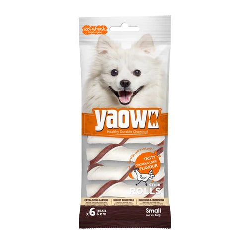 Gnawlers Yaowo Stick Roll Dog Treats – 2.5 Inch 60gm