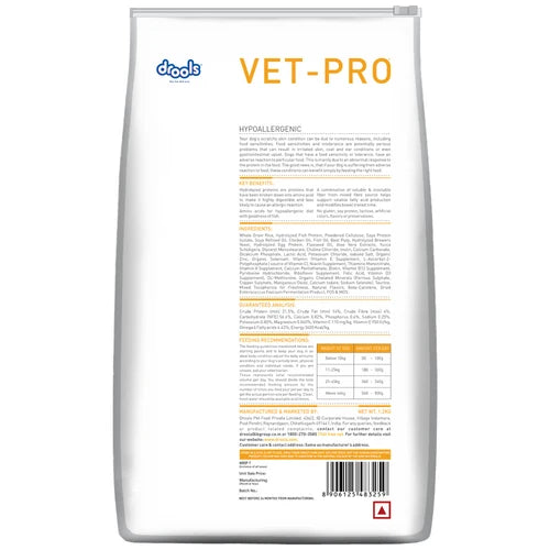 Drools VET PRO Hypoallergenic Adult Dog Dry Food