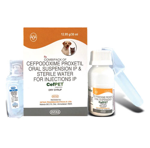 Intas Cefpet Dry Syrup for Dogs & Cats (30ml)