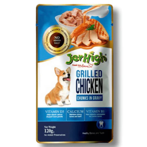 JerHigh Grilled Chicken in Gravy Dog Wet Food