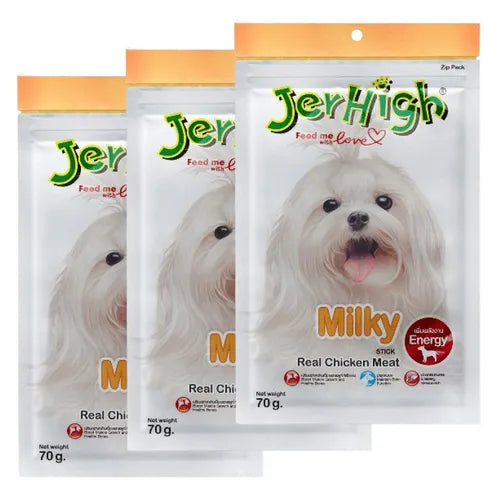 JerHigh Chicken Dog Treats Milky Stick Snacks