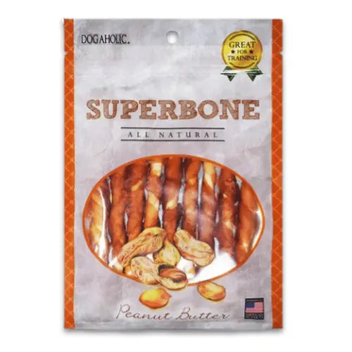 Dogaholic Superbone Chicken Stick Dog Treat with Peanut Butter Flavour
