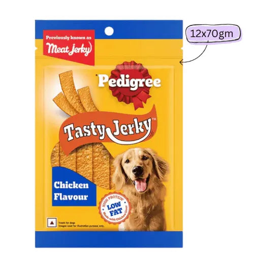 Pedigree Chicken & Liver Flavour Tasty Jerky Dog Treat