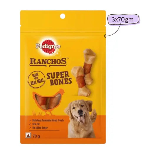 Pedigree Ranchos Super Bones Chicken & Milk Dog Treats