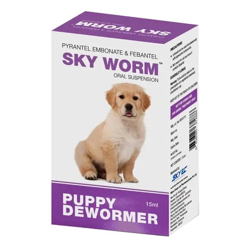 Skyec SkyWorm Puppy Deworming Suspension 15ml Dog Skyec
