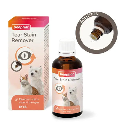 Beaphar Tear Stain Remover Liquid for Dogs & Cats – 50ml