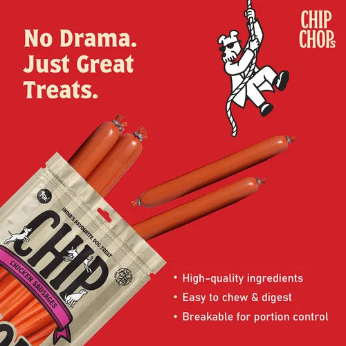 Chip Chops Chicken Sausages Dog Treats