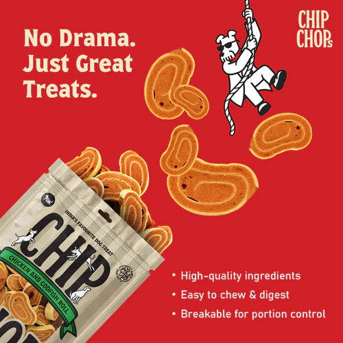 chip chops chicken codfish dog treats