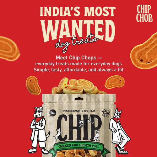 chip chops chicken codfish dog treats