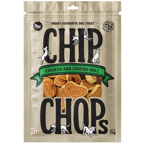 chip chops chicken codfish dog treats