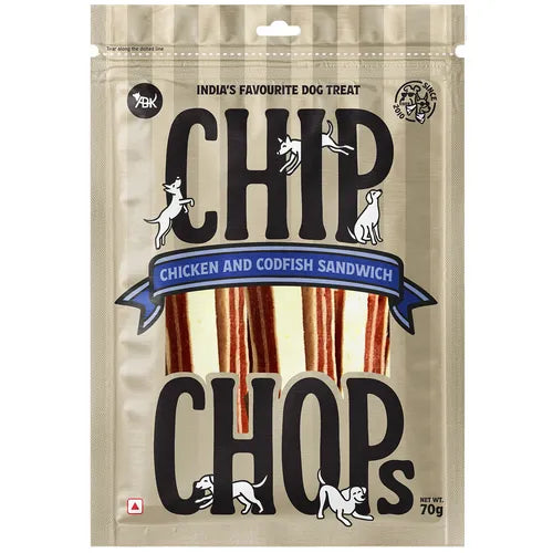 Chip Chops Chicken and Codfish Sandwich Dog Treats