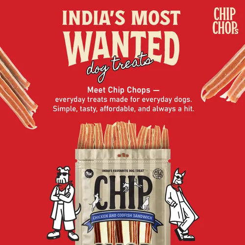 Chip Chops Chicken and Codfish Sandwich Dog Treats