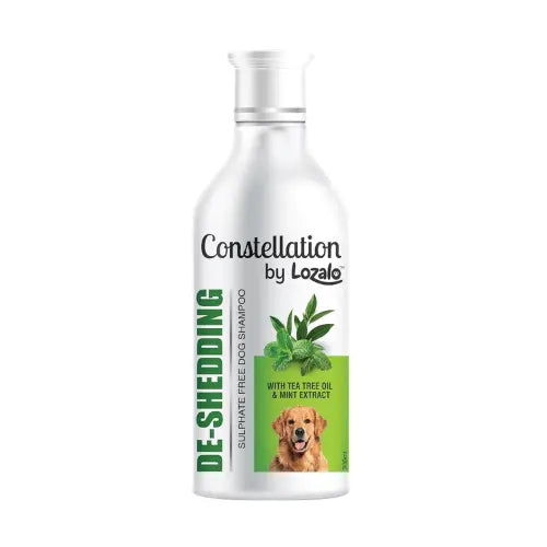 Lozalo De-Shedding Dog Shampoo 300 ml – Sulphate-Free with Tea Tree Oil & Mint