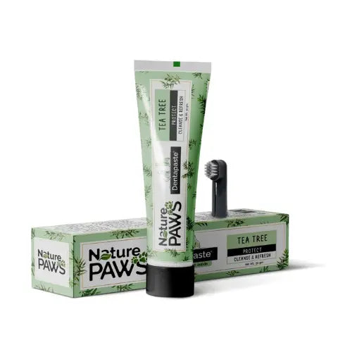 Naturepaws Tea Tree Oil Dentapaste for Dogs & Cats – With Toothbrush
