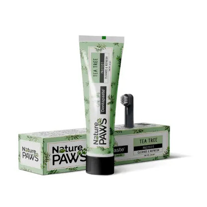 Naturepaws Tea Tree Oil Dentapaste for Dogs & Cats – With Toothbrush