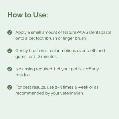 Naturepaws Tea Tree Oil Dentapaste for Dogs & Cats – With Toothbrush