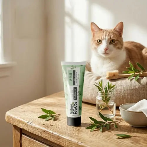 Naturepaws Tea Tree Oil Dentapaste for Dogs & Cats – With Toothbrush