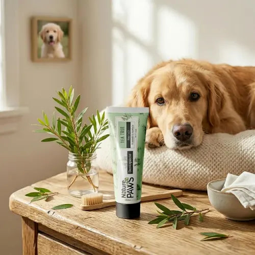Naturepaws Tea Tree Oil Dentapaste for Dogs & Cats – With Toothbrush
