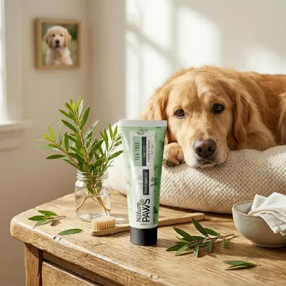 Naturepaws Tea Tree Oil Dentapaste for Dogs & Cats – With Toothbrush
