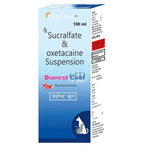 Corise Diarest Cool Syrup (Sucralfate & Oxetacaine) for Dogs and Cats
