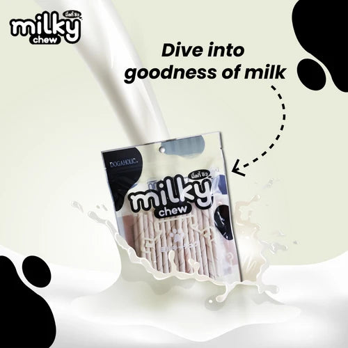 Dogaholic Milky Chew Stick Style Dog Treats