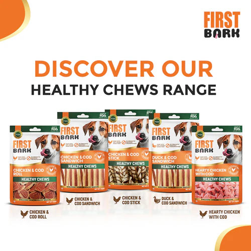 First Bark Chicken Cod Roll Dog Treats