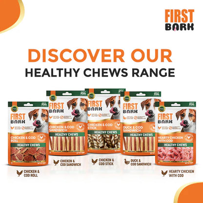 First Bark Chicken Cod Roll Dog Treats
