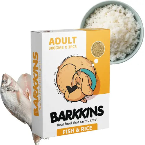 Barkkins Fish & Rice for Adult Dogs