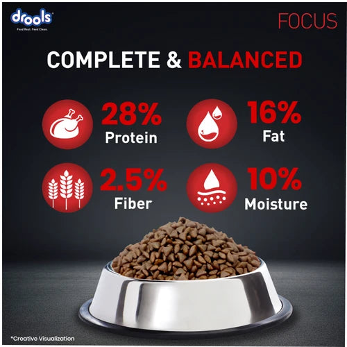 Drools Focus Super Premium Puppy Dog Dry Food Chicken Formula