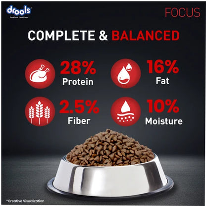 Drools Focus Super Premium Puppy Dog Dry Food Chicken Formula