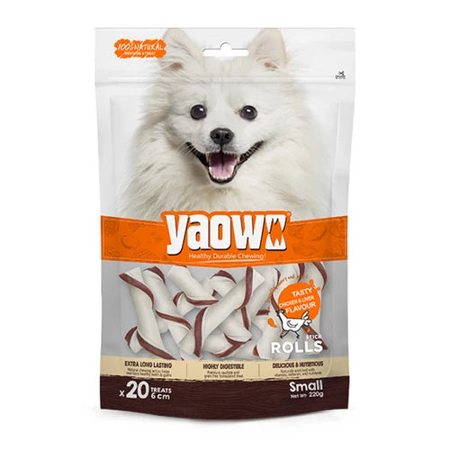 Gnawlers Yaowo Stick Roll Dog Treats – 2.5 Inch 220gm