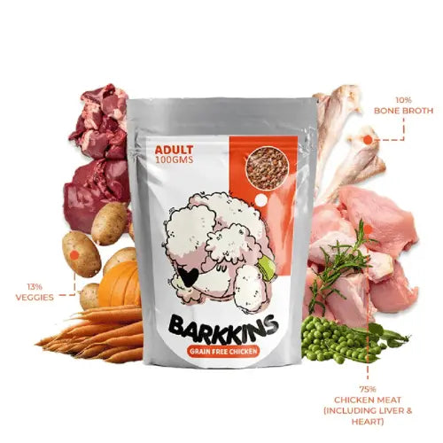 Barkkins Grain Free Chicken Meal for Adult Dogs