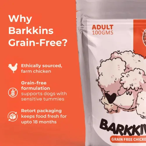 Barkkins Grain Free Chicken Meal for Adult Dogs