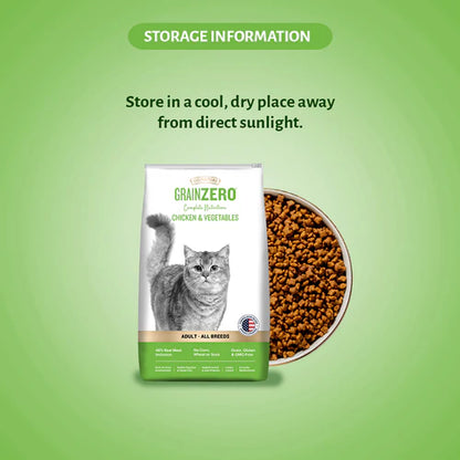 Signature Grain Zero Chicken & Vegetable Adult Cat Dry Food For All Breeds
