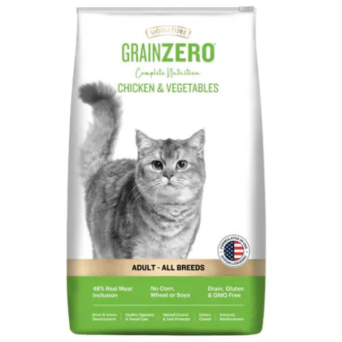 Signature Grain Zero Chicken & Vegetable Adult Cat Dry Food For All Breeds