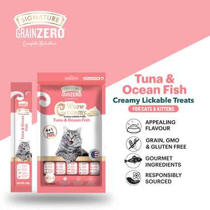 Signature Grain Zero Tuna and Ocean Fish Lickable Creamy Cat Treats