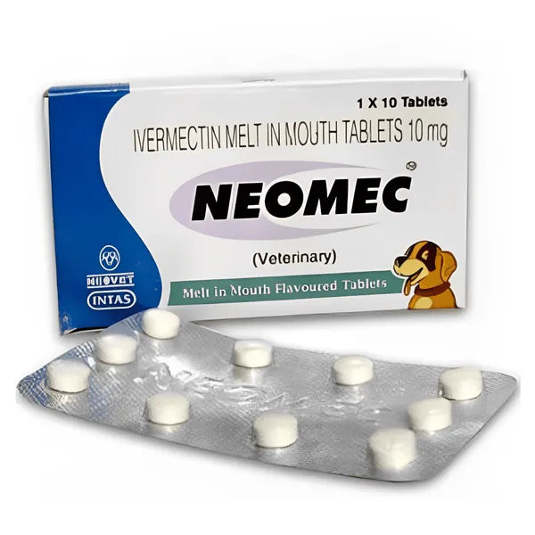 Intas Neomec Ivermectin 10mg Tablets for Dogs