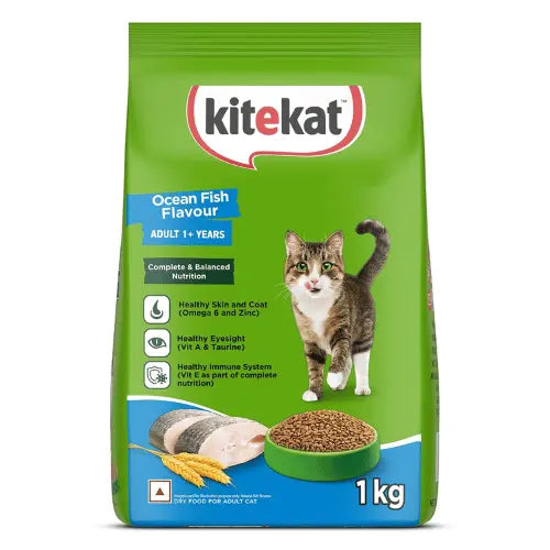 Kitekat Adult Ocean Fish Dry Cat Food 1kg