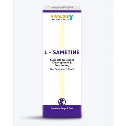 Vivaldis L-Sametine Syrup 200 ml for Dogs & Cats – Neurological Health Supplement