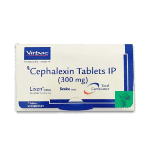 Virbac Lixen Palatab (Cephalexin) for Dogs & Cats (Pack of 7 Tablets)