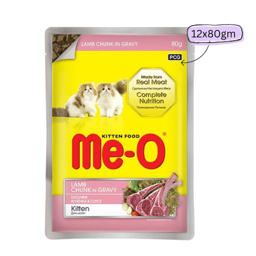 Me-O Lamb Chunk in Gravy Kitten Wet Food