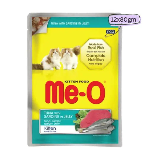Me O Kitten Tuna with Sardine in Jelly Wet Food