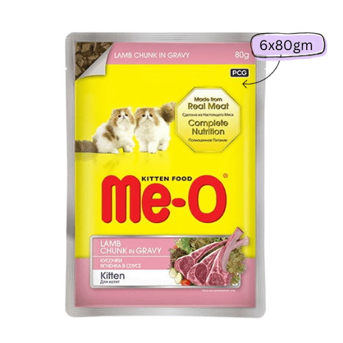 Me-O Lamb Chunk in Gravy Kitten Wet Food