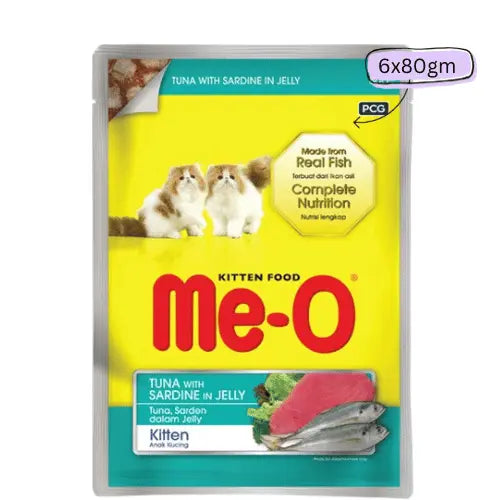 Me O Kitten Tuna with Sardine in Jelly Wet Food