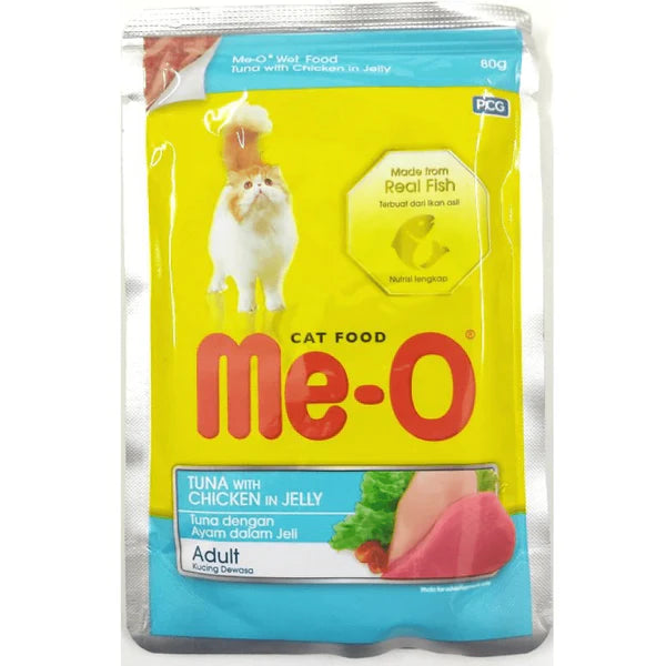 Me-O Tuna & Chicken in Jelly Adult Cat Wet Food
