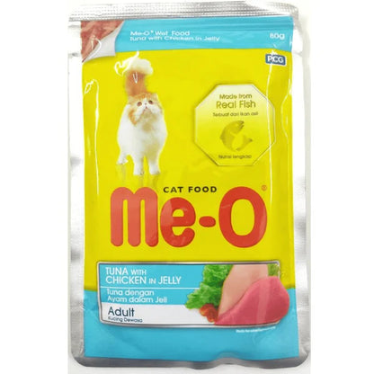 Me-O Tuna & Chicken in Jelly Adult Cat Wet Food
