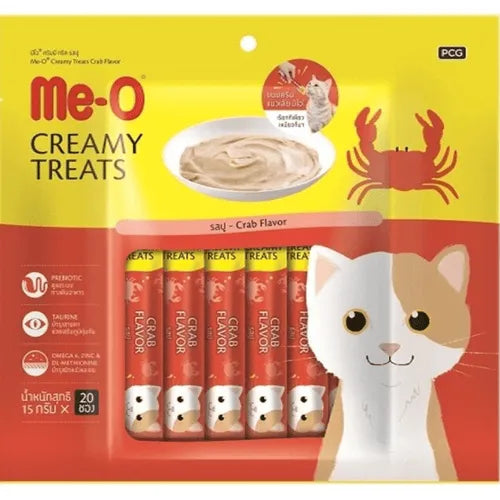 Me-O creamy crab cat snack