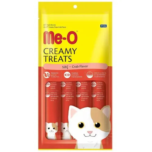 Me-O Creamy Crab Cat Treats pouch