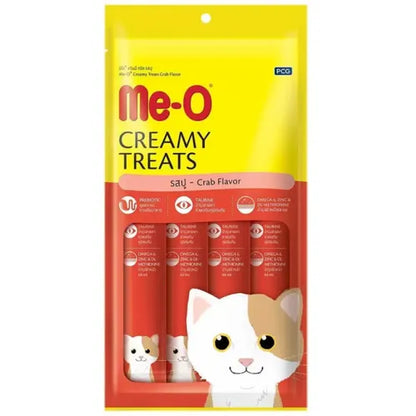 Me-O Creamy Crab Cat Treats pouch